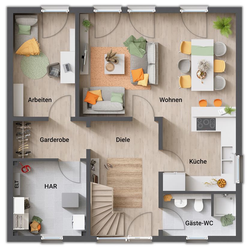 Hausbau in Müggelheim Stadtvilla mit Bauzeitgarantie zum Festpreis